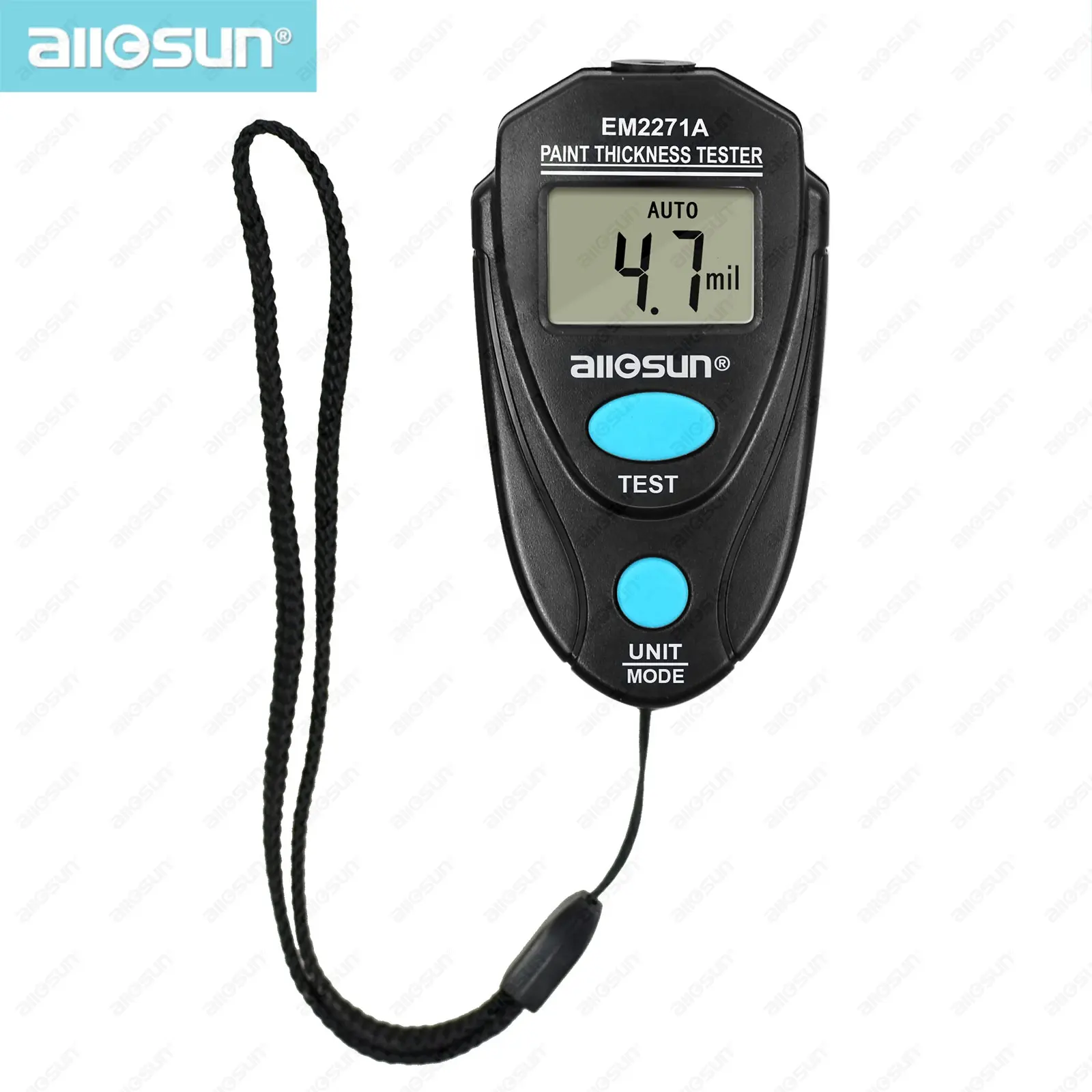 All-sun EM2271A Digital Thickness Gauge Coating Meter Fe/NFe 0.00-2.20mm for Car Thickness Meter Russian Manual