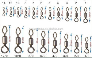 Accessoires de pêche, émerillon de pêche, nœud de pêche, leurre de pêche, émerillon rond et à œil diamanté en laiton en forme de X - Product Image 3