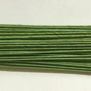 Alambre Floral Recubierto de Papel Calibre 2, Alambre para Hacer Flores, Tallo de Flor Artificial, Alambre de Hierro Floral de 2 mm