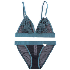 Vedere Attraverso di Fantasia Sexy Del Merletto Del Reggiseno Panty Set Delle Donne di Usura <span class=keywords><strong>Bralette</strong></span> - Product Image 2