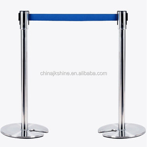 Retractable <strong>queue</strong> pole <strong>tape</strong> free stand <strong>queue</strong> manager <strong>barriers</strong> Q JKShine for wellingtn airport - Product Image 1