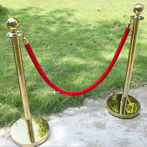 Mobili per <span class=keywords><strong>Hotel</strong></span> europei di alta qualità cavo rosso appeso argento oro coda Post Stanchion pali barriera di controllo della folla per il regno unito - Product Image 5