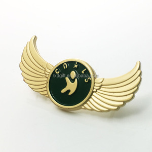 Hot koop custom airline pilot vleugels/custom metal pilot vleugels <span class=keywords><strong>pin</strong></span> badge/wing badge - Product Image 5