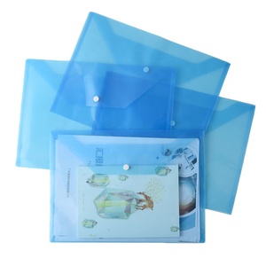 Bolsa transparente con botón de color A4, bolsa de datos de archivo, de recibo - Product Image 1