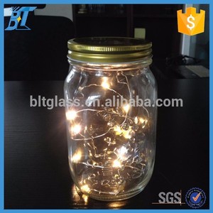 Alta calidad En Relieve solar mason jar 1000 ml con tapa de Navidad decoraciones - Product Image 4