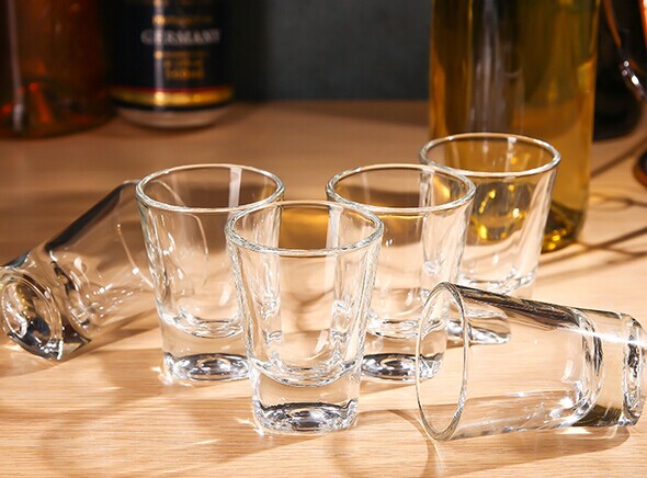 Haonai square shape 15ml mini shot glass liquor glass wholesales glass