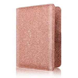 Groothandel Reizen Rfid Blocking Fancy Blank Bling Glitter Paspoorthouder Wallet Cover Met Kaarthouder