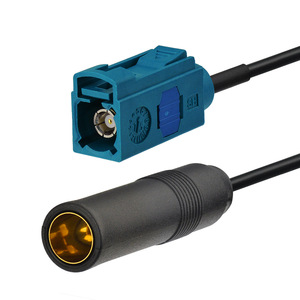 Câble adaptateur 2 pièces Fakra à Din DAB autoradio <span class=keywords><strong>TV</strong></span> DAB GPS Fakra "Z" à DIN femelle rallonge d'antenne pour <span class=keywords><strong>Blaupunkt</strong></span> Audi BMW Ford VW - Product Image 2