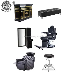 king shadow cheap salon furniture beauty barber shop hairdressing chair backwash unit hair salon mirror station set