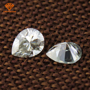 Comercio al por mayor de luz <span class=keywords><strong>verde</strong></span> pera moissanite <span class=keywords><strong>piedra</strong></span> preciosa floja - Product Image 1