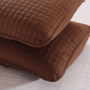Couette de couleur unie <span class=keywords><strong>chocolat</strong></span> 86 "L-86" W Coverlet Quilt Set - Product Image 3