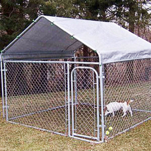 Galvanizado Flexible de alambre de acero de malla de enlace de cadena para panel conectado residencial jaula de perro kennel de la casa - Product Image 4