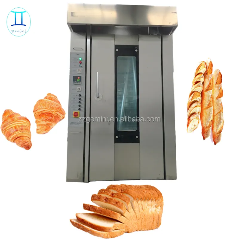Forno rotativo com 16 bandejas para assar, forno rotativo para assar, preços do forno/forno diesel/equipamento de padaria do pão usado