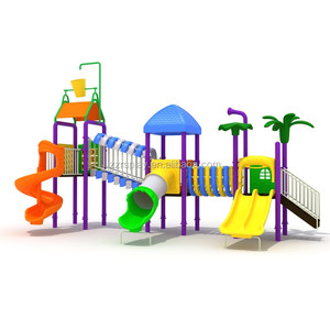 Équipement de terrain de jeux extérieur personnalisé avec toboggan et balançoire, parc d'attractions commercial - Product Image 5