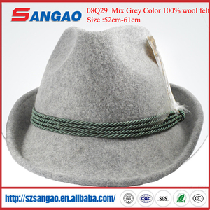Sombrero o Gorra <span class=keywords><strong>de</strong></span> Fieltro <span class=keywords><strong>de</strong></span> <span class=keywords><strong>Lana</strong></span> con Visera <span class=keywords><strong>de</strong></span> 52cm-61cm, Venta al por Mayor, 100% <span class=keywords><strong>Lana</strong></span>, Estilo Alemán - Product Image 5