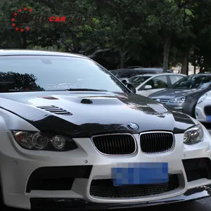 Penutup Mesin Kap Mesin Karbon E92 M3, untuk E92 M3 V Gaya Karbon Finber Bonnet E92 M3