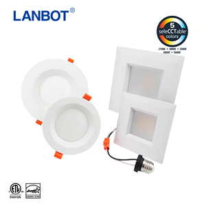 6 inch NĂNG LƯỢNG SAO ETL-Được Liệt Kê Thay Đổi Độ Sáng LED Downlight Trang Bị Thêm Baffle Lõm Chiếu Sáng <span class=keywords><strong>Kit</strong></span> Lịch Thi Đấu 5 K Ánh Sáng Ban Ngày LED trần Ánh Sáng - Product Image 4