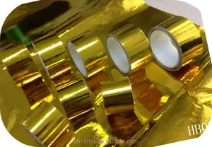 Gouden thermo- schild tape( polyimide film gelamineerd aluminiumfolie, glazen doek)