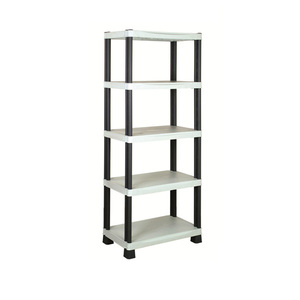 <strong>5</strong> <strong>Tier</strong> Black <strong>Plastic</strong> Heavy Duty <strong>Shelving</strong> Racking Adjustable Storage <strong>Unit</strong> - Product Image 2