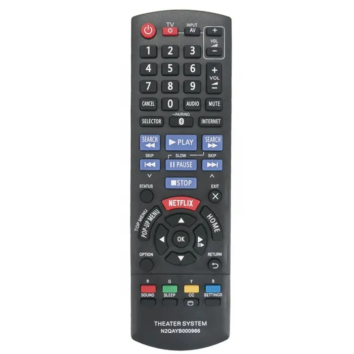 Nuevo reemplazo dvd control remoto N2QAYB000966 para Panasonic casa teatro/DVD