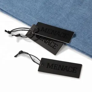 DeepKing özel UV giysi etiketi kağıt Hangtag OEM konfeksiyon etiketi