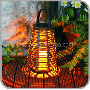 Outdoor Table Candle <strong>Lantern</strong> for <strong>Garden</strong> Yard Patio Waterproof <strong>Solar</strong> Rattan Teardrop Candle <strong>Lantern</strong> - Product Image 2