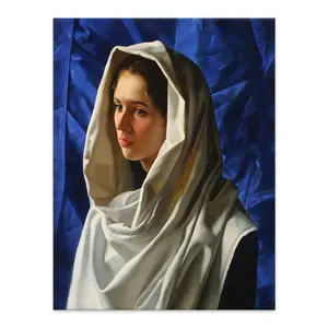 Toptan fiyat akrilik baskı özel portreler arap kadın boyama