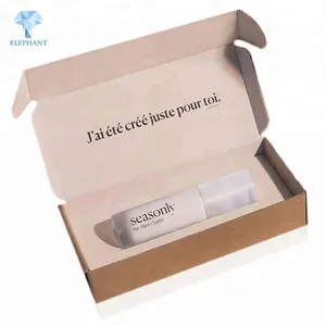 Caja de embalaje de papel corrugado plegable, producto para el cuidado de la piel, brillo de labios, personalizado, gran oferta