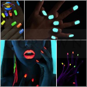 Glow in dark pigments cosmetic luminescent night glowing pigment lip gloss paint powder - Product Image 3