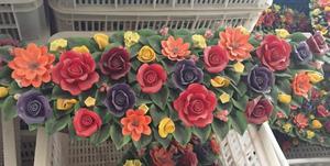 مخصص الخزف السيراميك 3D الزهور المصنوعة يدويا تمثال الفخار الزخرفية - Product Image 2