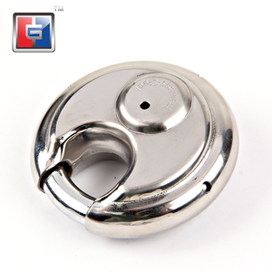 304 מתכת קצר שאקל נירוסטה ארון מנעול מנעולי 4 ספרות מספר סיסמא נירוסטה דיסק מנעול עם מפתח - Product Image 3