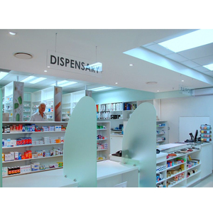 Decoración de Farmacia Personalizada LUX, Diseño de Mostrador de Farmacia para Comercio Minorista - Product Image 3