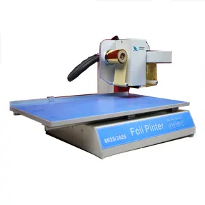 Hot Stamping Mesin 8025 Flatbed Emas Foil Printer