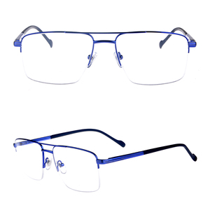 Carré prêt stock demi-cadre fantaisie mémoire cadre optique de lunettes pour femmes - Product Image 2