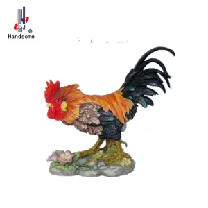Hot sale Resin Statue Decorative Rooster Figurines Home Decoration
