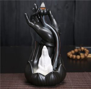 Handmade Large Ceramic <strong>Backflow</strong> Cone Sticks <strong>Incense</strong> Holder Buddha <strong>Incense</strong> <strong>Burner</strong> - Product Image 3