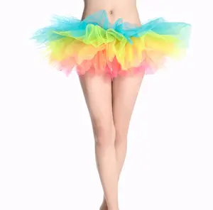 Women's Classic 5 Layered Tulle Tutu Skirt Great Princess tutu and Adult Dance Skirt