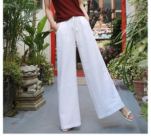 <span class=keywords><strong>Pantaloni</strong></span> Lunghi e Larghi in <span class=keywords><strong>Lino</strong></span> per <span class=keywords><strong>Donna</strong></span>, Produttore di Abbigliamento Femminile - Product Image 5