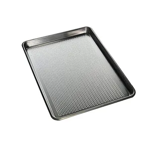 Aanpasbare Commerciële Kwaliteit Aluminium Platte Bakplaat Pan Bakkerij Brood Cake Koekjes Bakplaat Ovenschaal