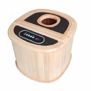 Eine Person tragbare Holz Fern infrarot Heizung Trocken fuß Sauna Whirlpool - Product Image 1