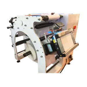 Alta Precisión etiqueta de papel máquina de corte semi papel térmico rebobinadora cortadora