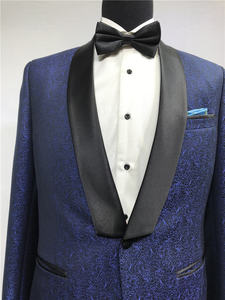 Set da sposa stampato personalizzato SEDBOJ per uomo giacca blu e pantaloni neri abiti da festa lunghi per sartoria e occasioni - Product Image 5