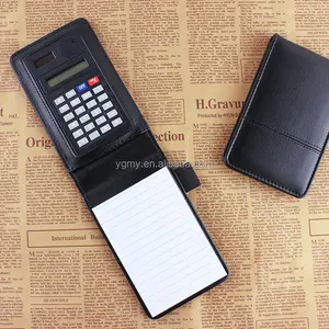 New kreatif notebook A7 PU kulit kecil notepad notebook diary planner memo dengan mini notepad dan kalkulator