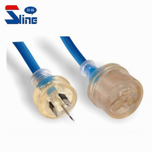 Úc Heavy Duty Transparent Power Extension Leads Với Neon Ánh Sáng 15AMP Cáp 10AMP Cắm Ổ Cắm Úc SAA Giấy Chứng Nhận - Product Image 4