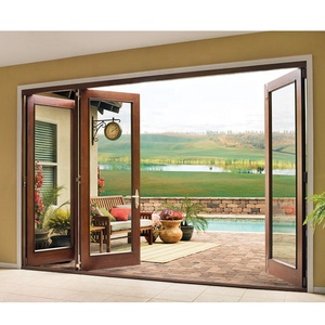 <span class=keywords><strong>Porte</strong></span> <span class=keywords><strong>coulissante</strong></span> <span class=keywords><strong>pliante</strong></span> en verre sur mesure avec cadre en aluminium, <span class=keywords><strong>prix</strong></span> d'usine au Koweït pour portes de <span class=keywords><strong>patio</strong></span> de villa - Product Image 5