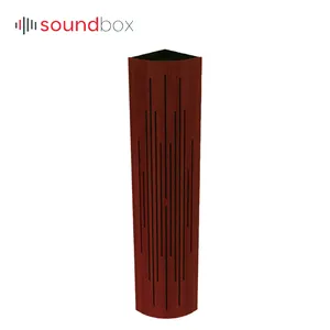 Easy Installed Decorative Acoustic Panel Bass Trap for Home Theatre 3D Model Design Solid Wood Optional Howeasy Modern