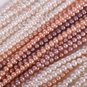 Bán Buôn Bất 7-8Mm Gần Như Hình Tròn Cao Luster Nước Ngọt Nuôi Cấy Ngọc Trai - Product Image 1