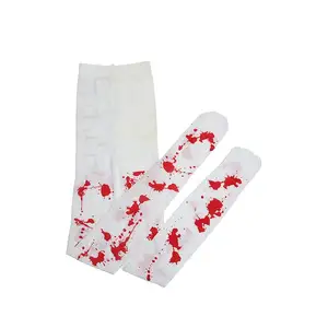 China yiwu Factory Sale custom design China custom red scrawl printed pantyhose