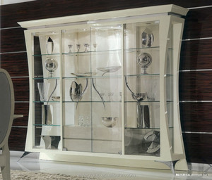 Vitrina pequeña <span class=keywords><strong>de</strong></span> estilo italiano <span class=keywords><strong>de</strong></span> BL11309A-Classic, vitrina <span class=keywords><strong>de</strong></span> vidrio <span class=keywords><strong>de</strong></span> <span class=keywords><strong>madera</strong></span> <span class=keywords><strong>de</strong></span> lujo - Product Image 4