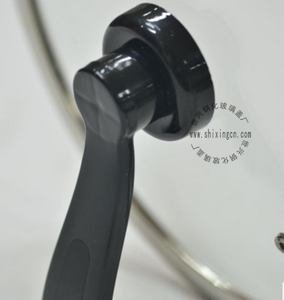 Bouton et poignée en plastique long debout, noir, bon marché pour couvercle de pot à sauce - Product Image 3